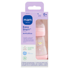 MAMADEIRA MAM EASY START 160ML - EMBALAGEM UNITARIA ROSA