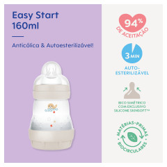 MAMADEIRA MAM EASY START 160ML - EMBALAGEM UNITARIA NEUTRA