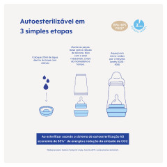 MAMADEIRA MAM EASY START 320ML - EMBALAGEM UNITARIA AZUL