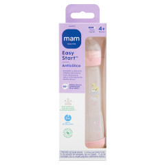 MAMADEIRA MAM EASY START 320ML - EMBALAGEM UNITARIA ROSA